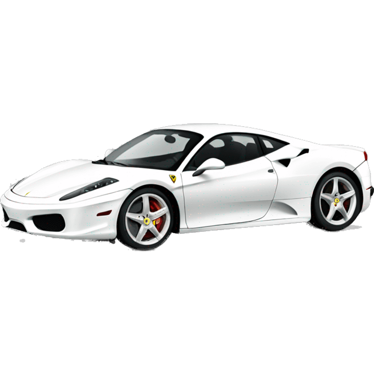 White Ferrari emoji