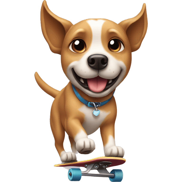 Dog are skating emoji