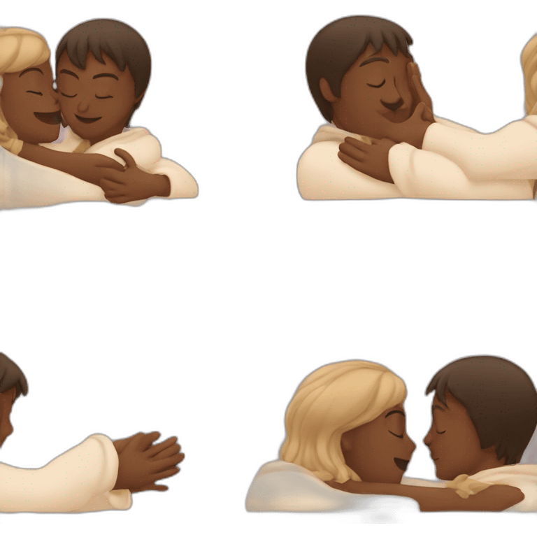 hug and kiss emoji