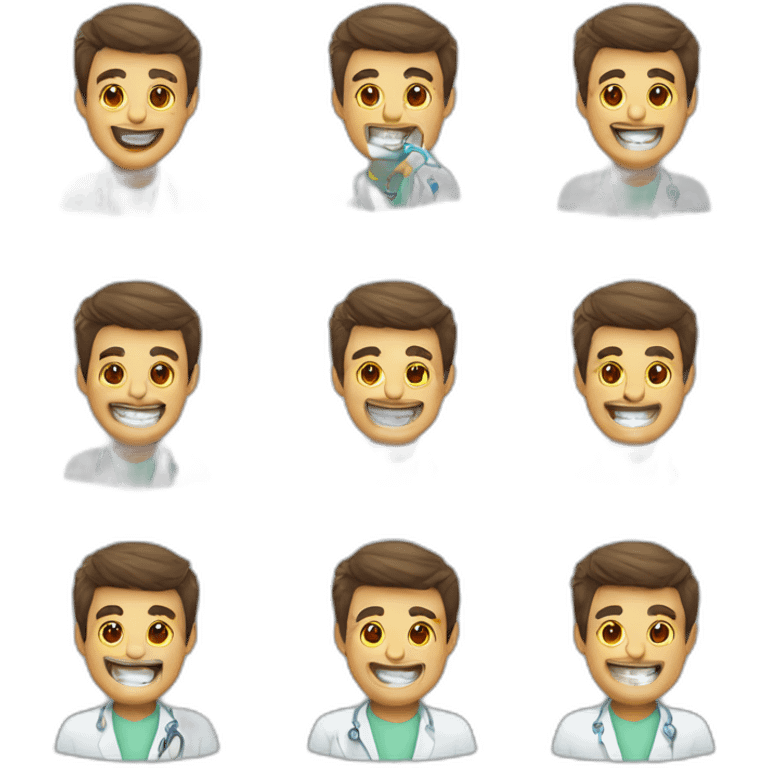 8 tipos de dentistas emoji