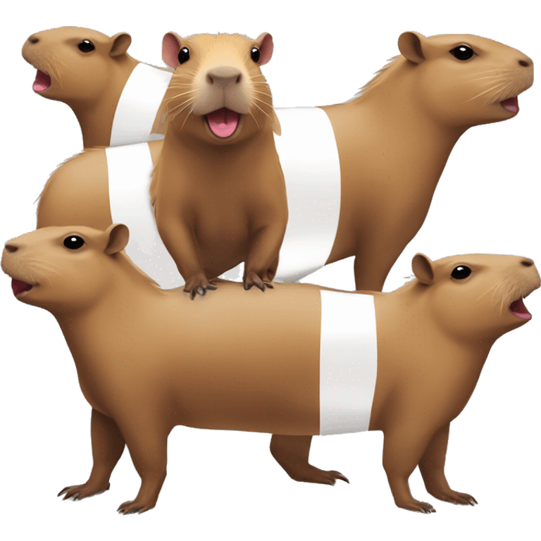 a capybara who just won a racing championship and his team is red bull racing emoji