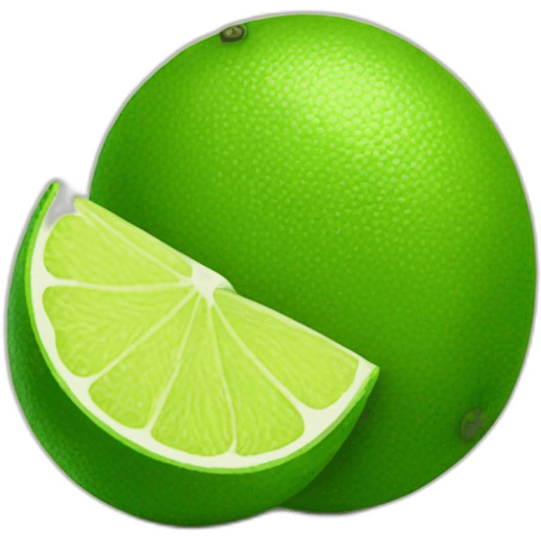 One juicy lime emoji