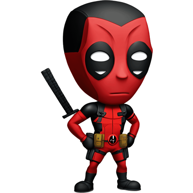 Deadpool  con Bob esponja emoji