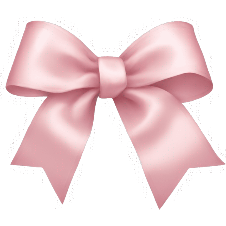 light pink ribbon bow emoji