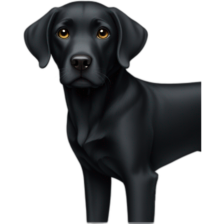 Female black Labrador emoji