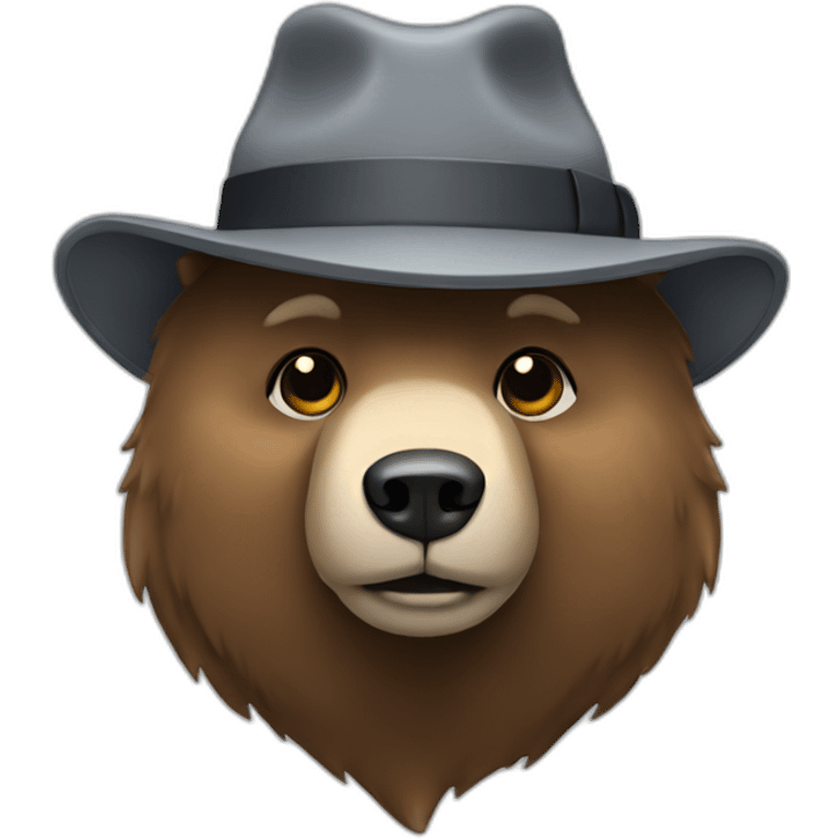 bear with a grey fedora emoji