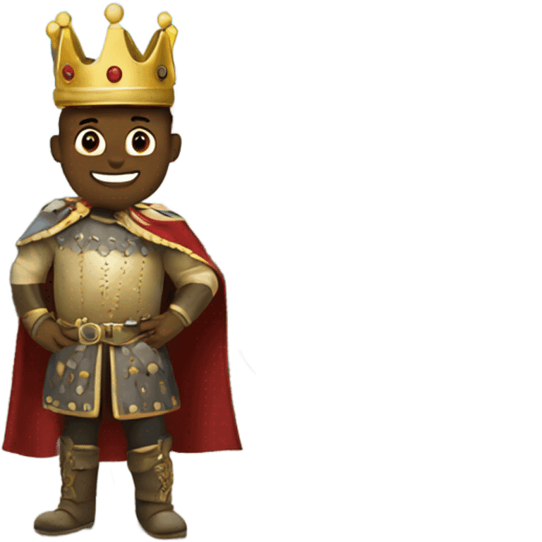 king in front of a castle emoji