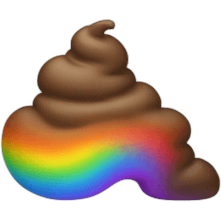 rainbow poop emoji