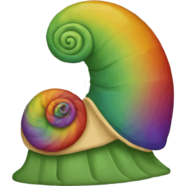 Caracol con colores emoji