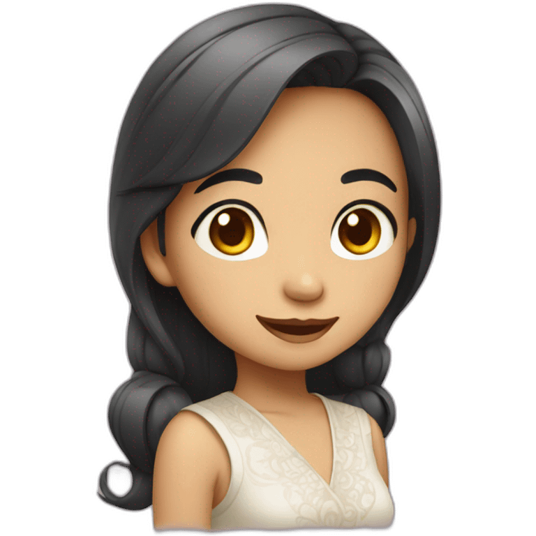 Cute indonesian girl emoji