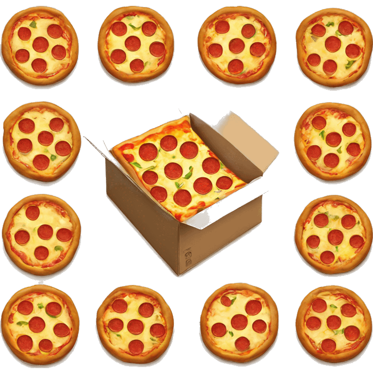 Pizza in a box emoji