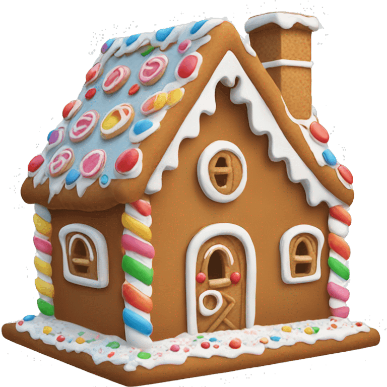 Gingerbread house emoji