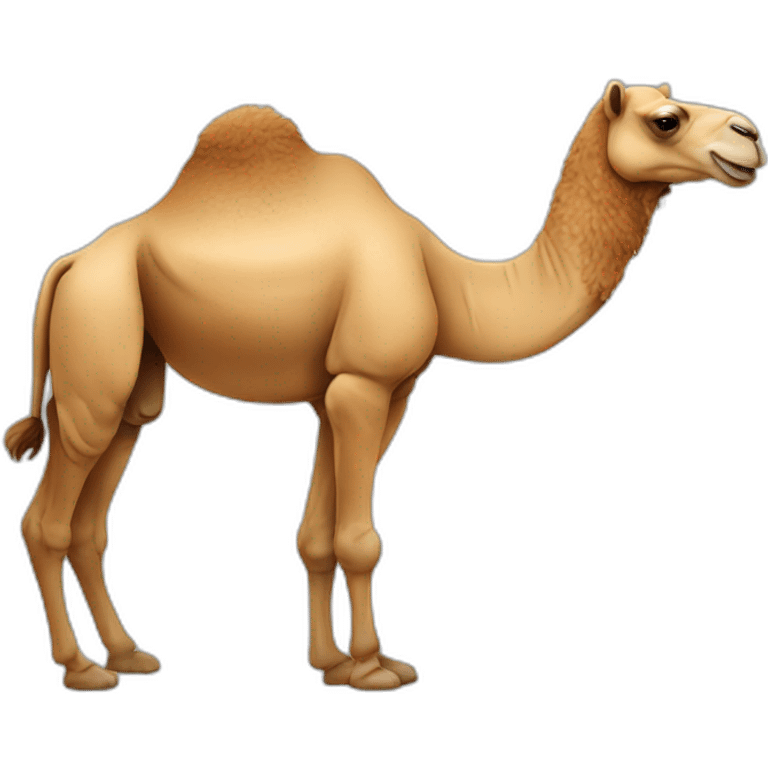 Fun camel emoji