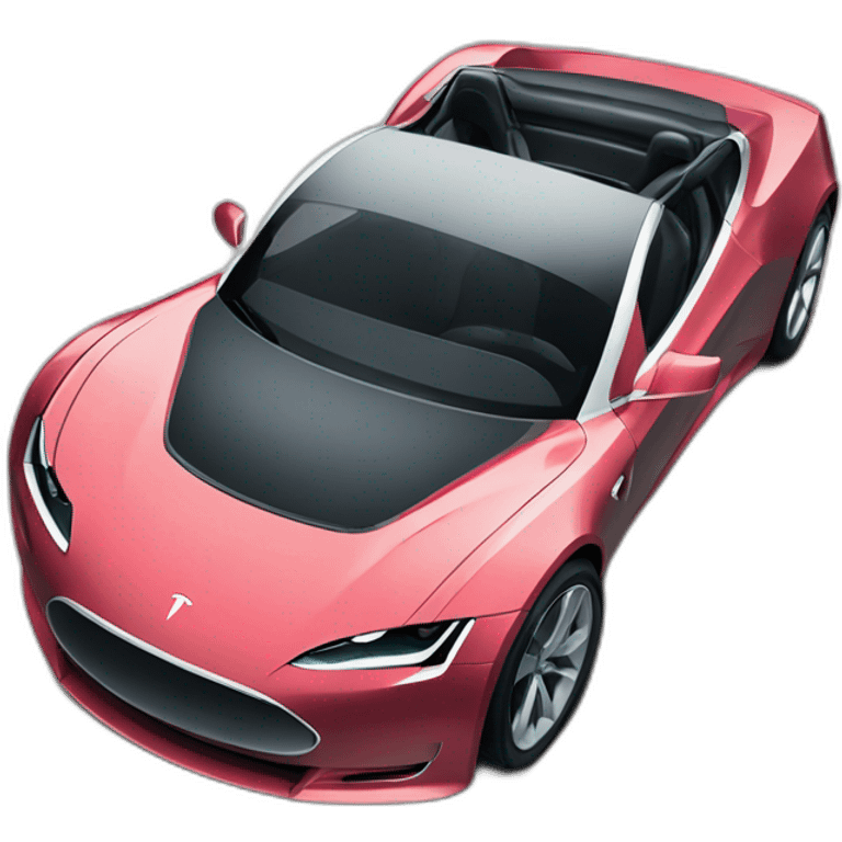 Voiture Tesla roadster emoji