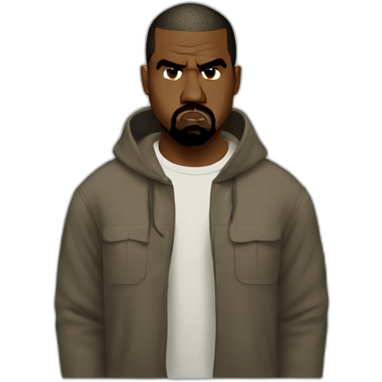 angry kanye emoji