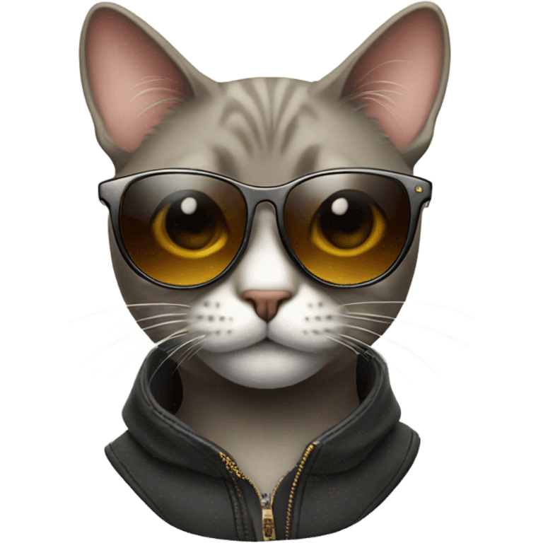 Cat with sunglasses emoji