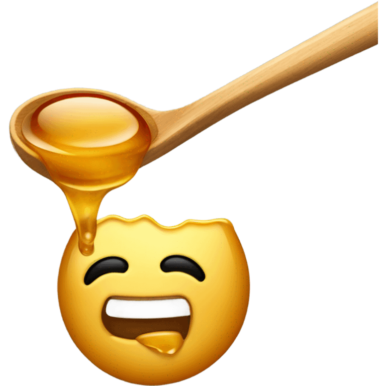 eating goopy honey emoji