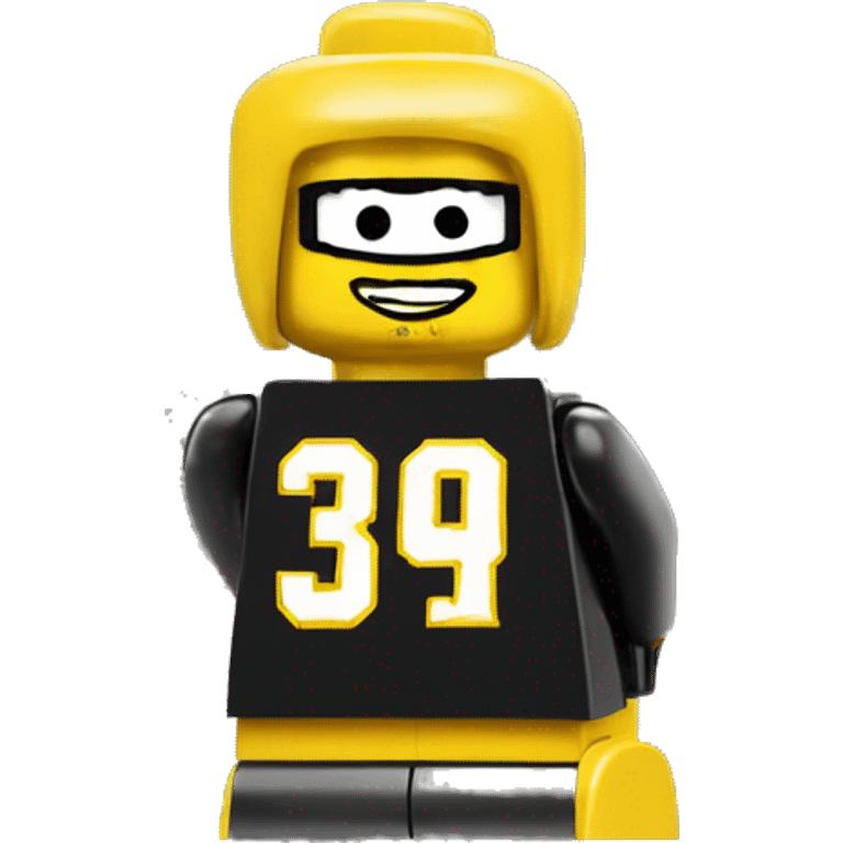 The name Tim Thomas but spelled with LEGO emoji