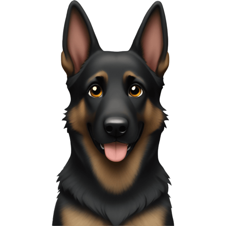 Black German shepherd  emoji