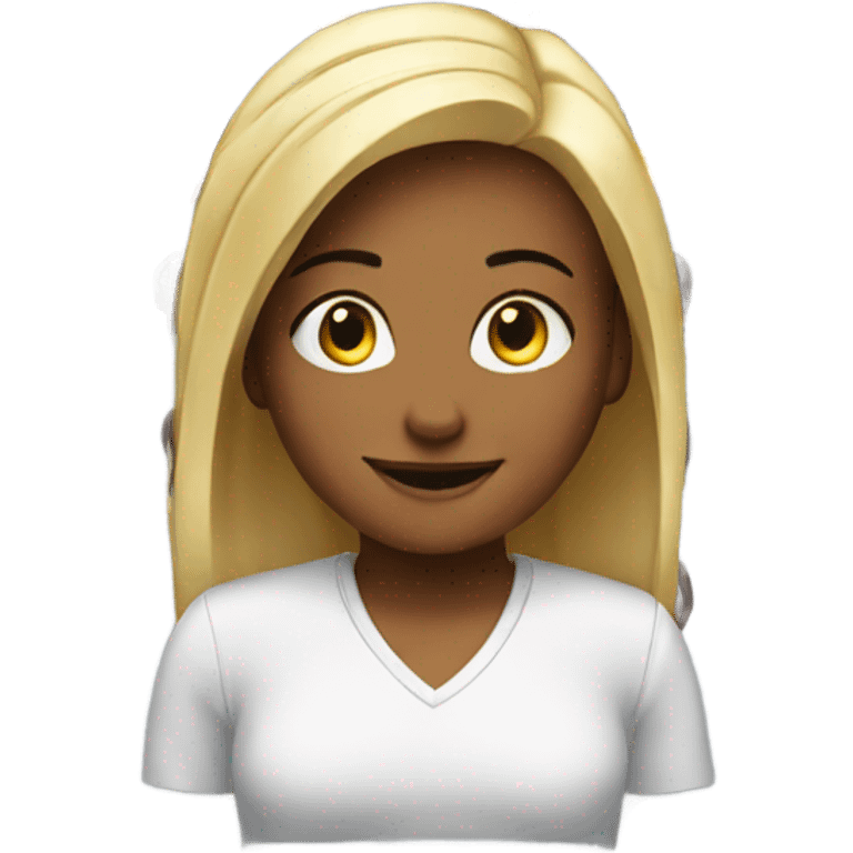 girl computer ads emoji