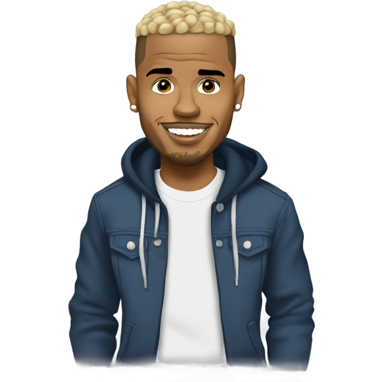 Cartoon style Chris Brown  emoji