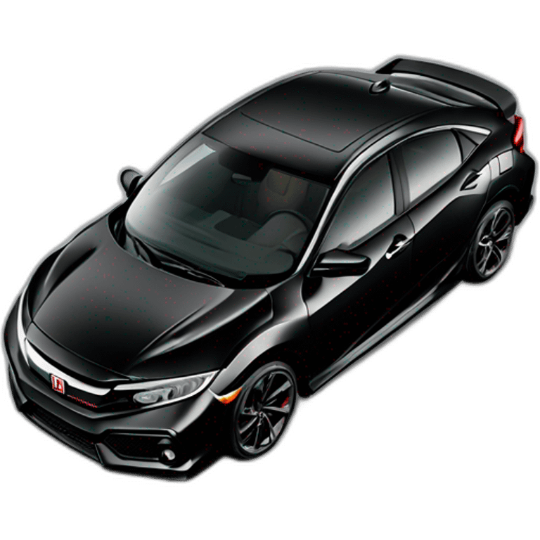 honda civic g8 si black vtec emoji