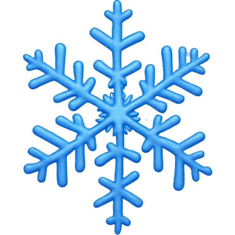 Blue snowflake  emoji