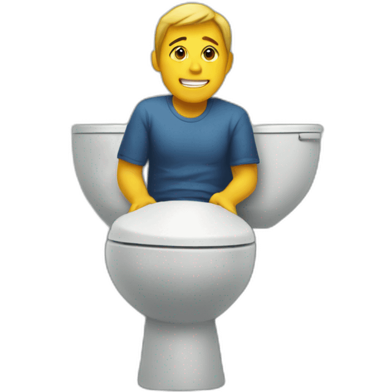 seated on toilets emoji