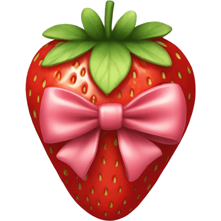 strawberry bow emoji