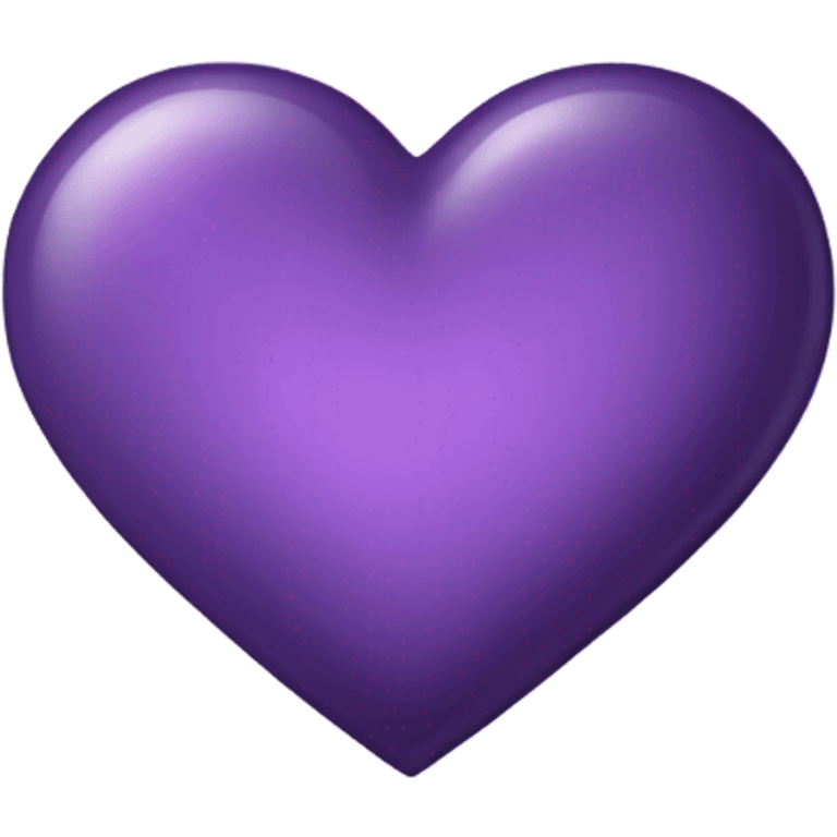 Aesthetic lilac heart and inside it a smaller dark purple heart  emoji