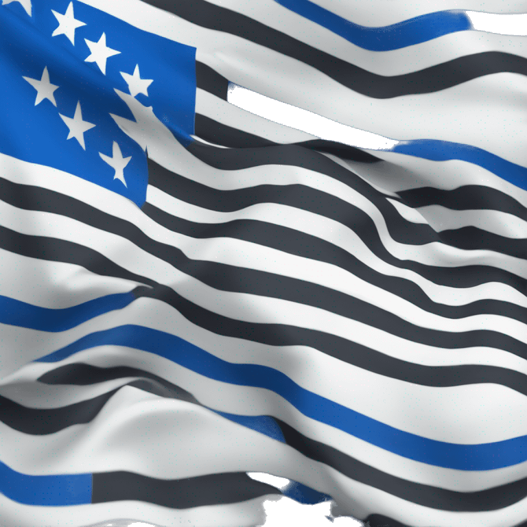 flag with blue on top and white below emoji