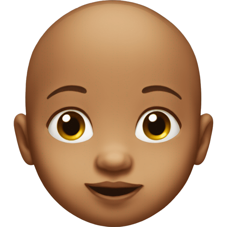 A baby with a giant nose emoji