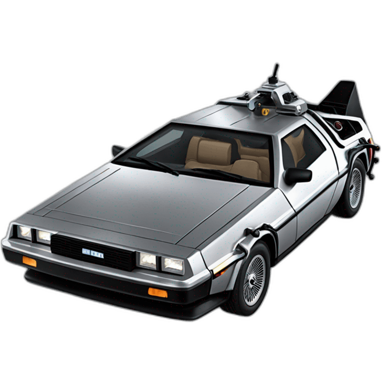 Delorean back to the future emoji