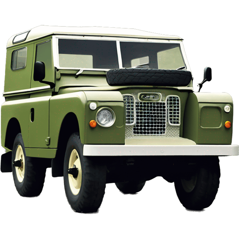 Emojis land rover 1965 sin techo series II emoji