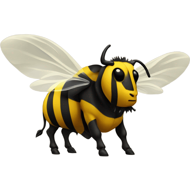 Bumblebee bull with wings emoji