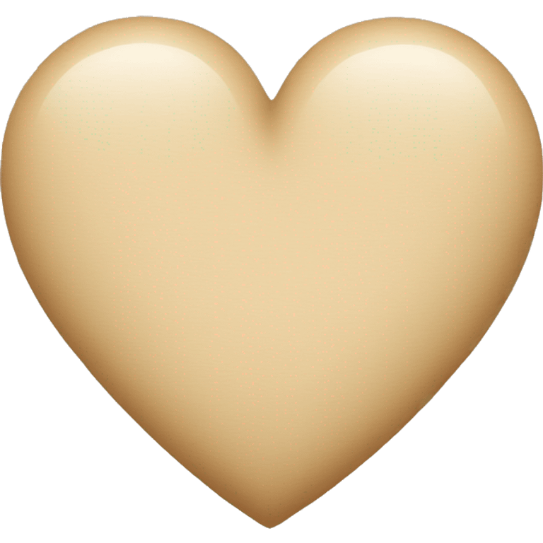 Beige heart emoji