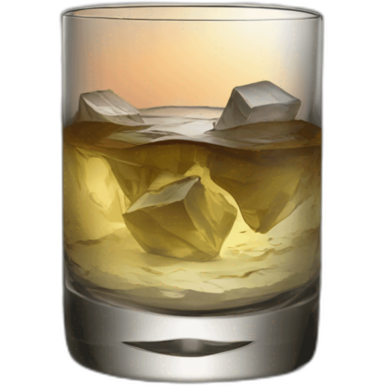 Verre de rhum on the rock emoji