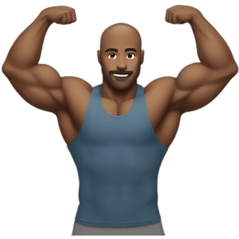 man doing triceps emoji