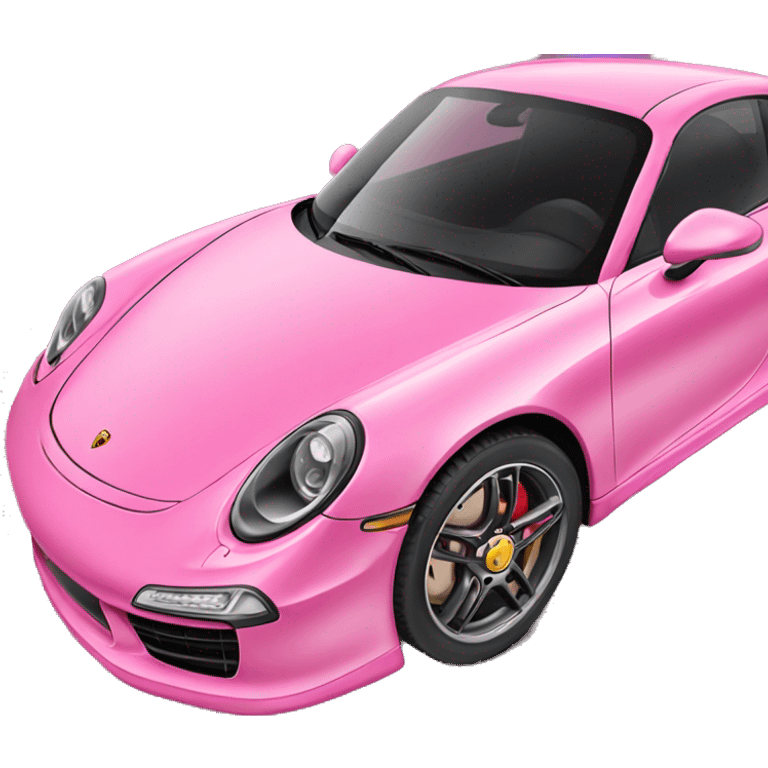 Pink Porsche  emoji