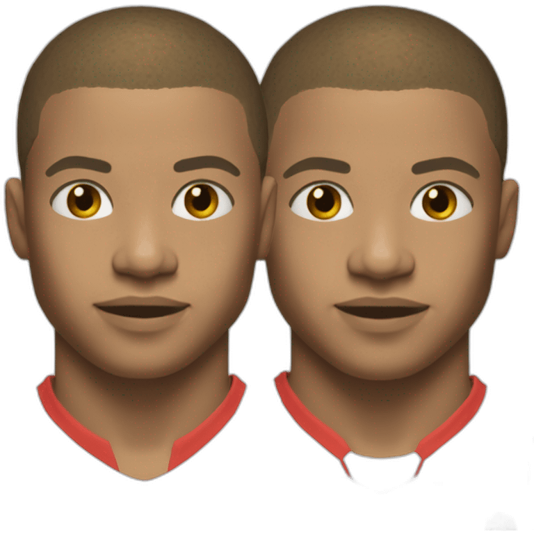 Mbappe cheveux rouge emoji