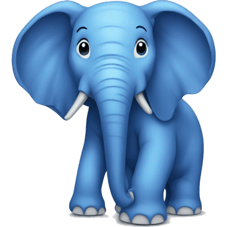 blue elephant trunk emoji