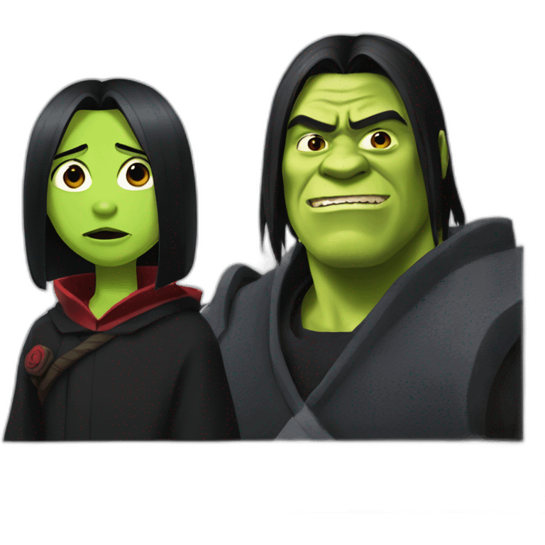 Itachi and shrek emoji