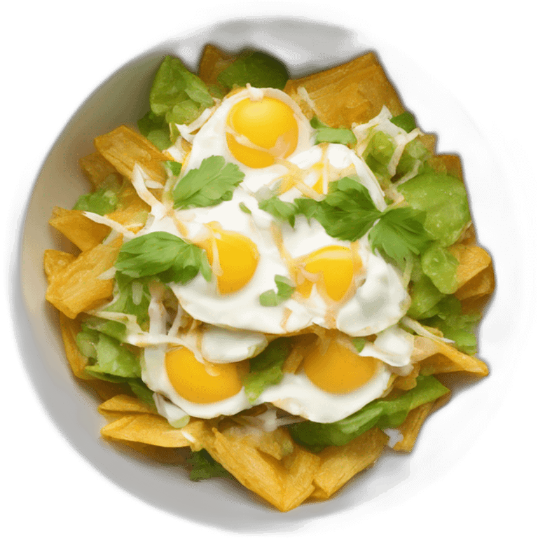 Plato de Chilaquiles verdes emoji