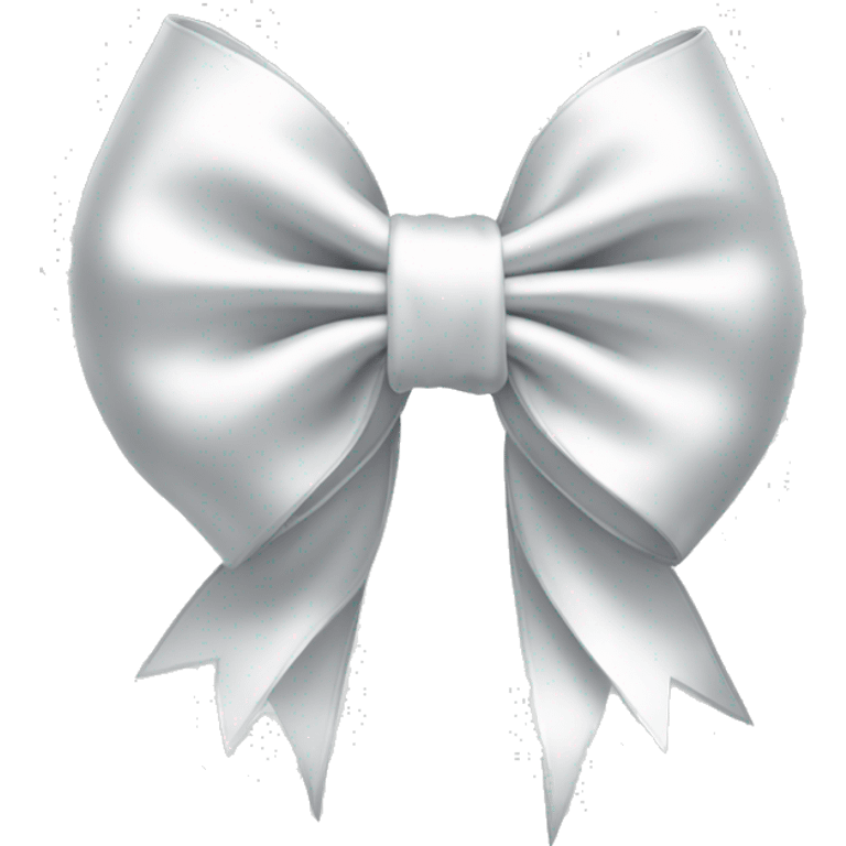 white satin bow emoji