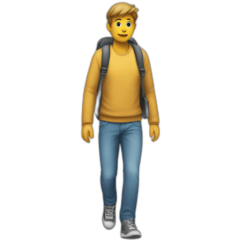 A person walking emoji