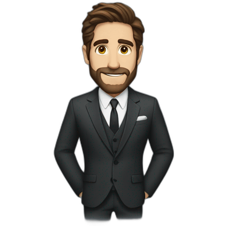 jake gyllenhaal wearing suit emoji