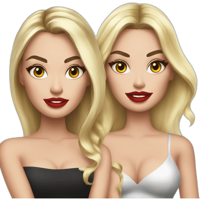 Margot robbie and megan fox emoji