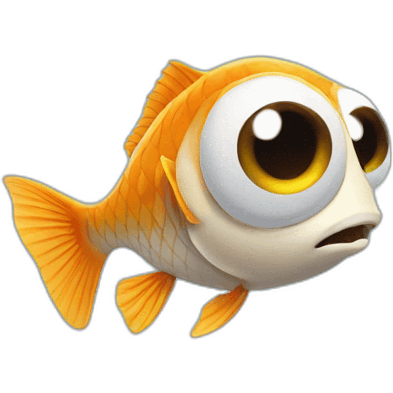 a fish being shocked emoji