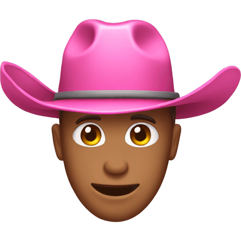 Pink cowboy hat emoji