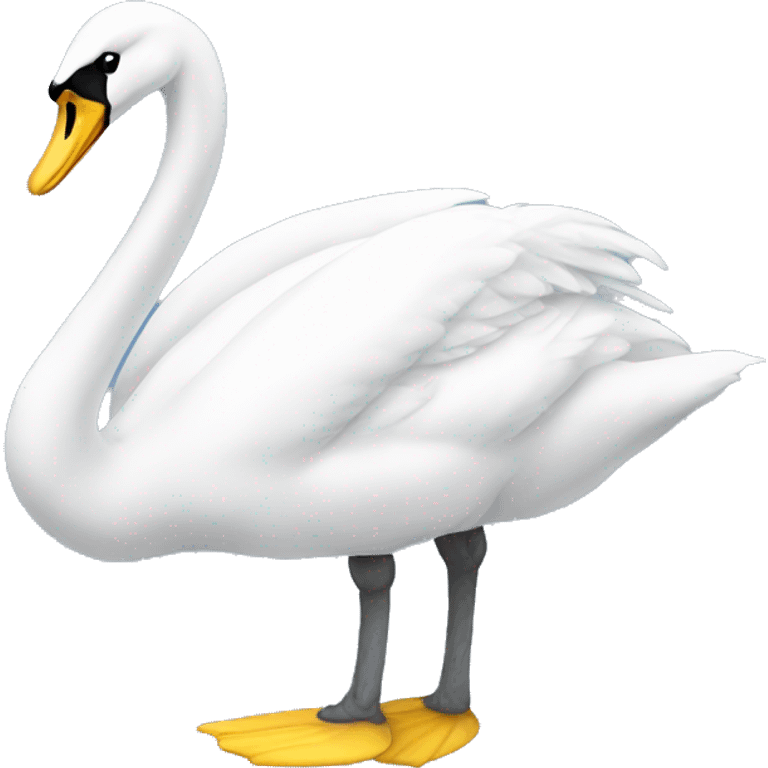 Cisne con lazo emoji